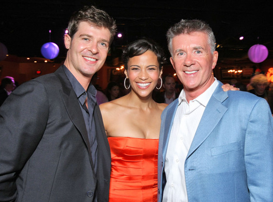 Robin Thicke, Paula Patton, Alan Thicke Robin Thicke, Paula Patton, Alan Thicke